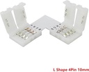 Kulmaliitin RGB LED-nauhalle - 90 astetta - 10 mm