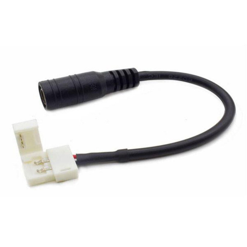 Anslutningskontakt Hona - 10mm led slingor 2.1/5.5mm