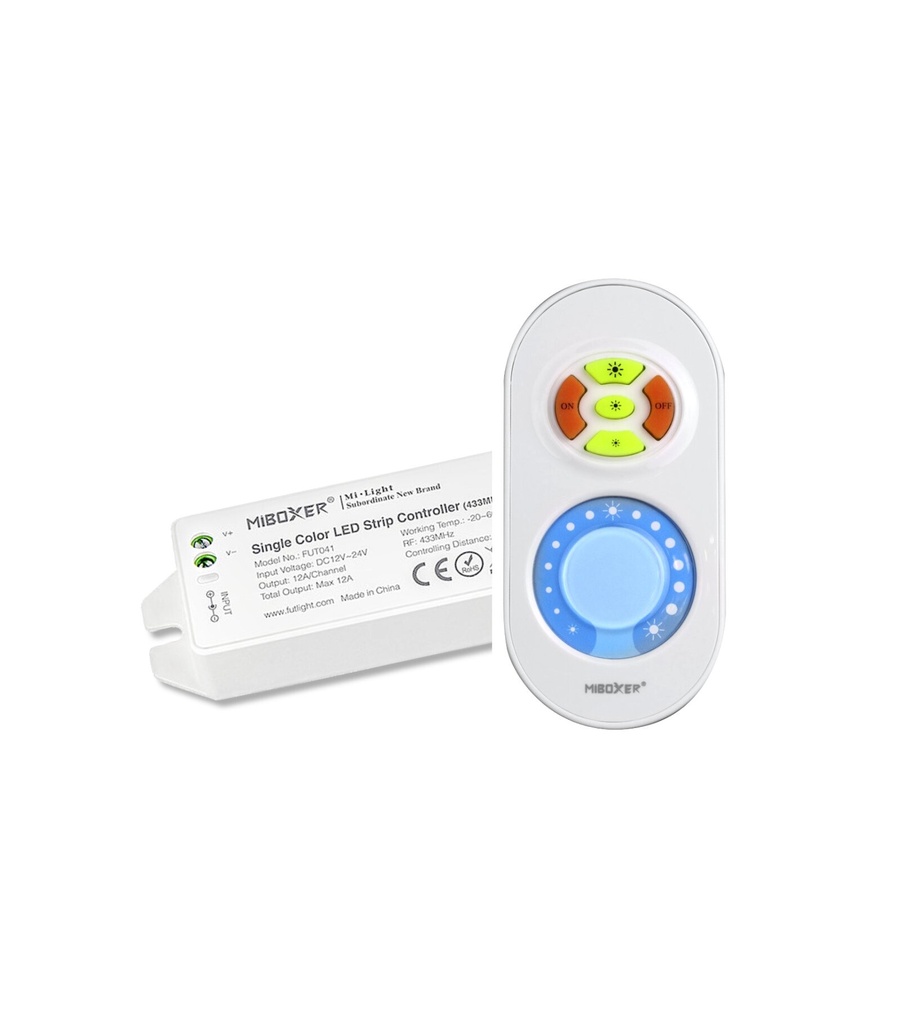 Mi-Light LED CCT RF 12 / 24V ohjain + kaukosäädin FUT040