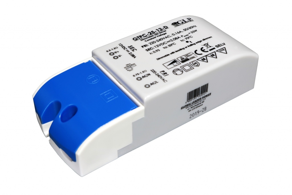 Power supply 12V, 25W, 2,08A, Dimmable