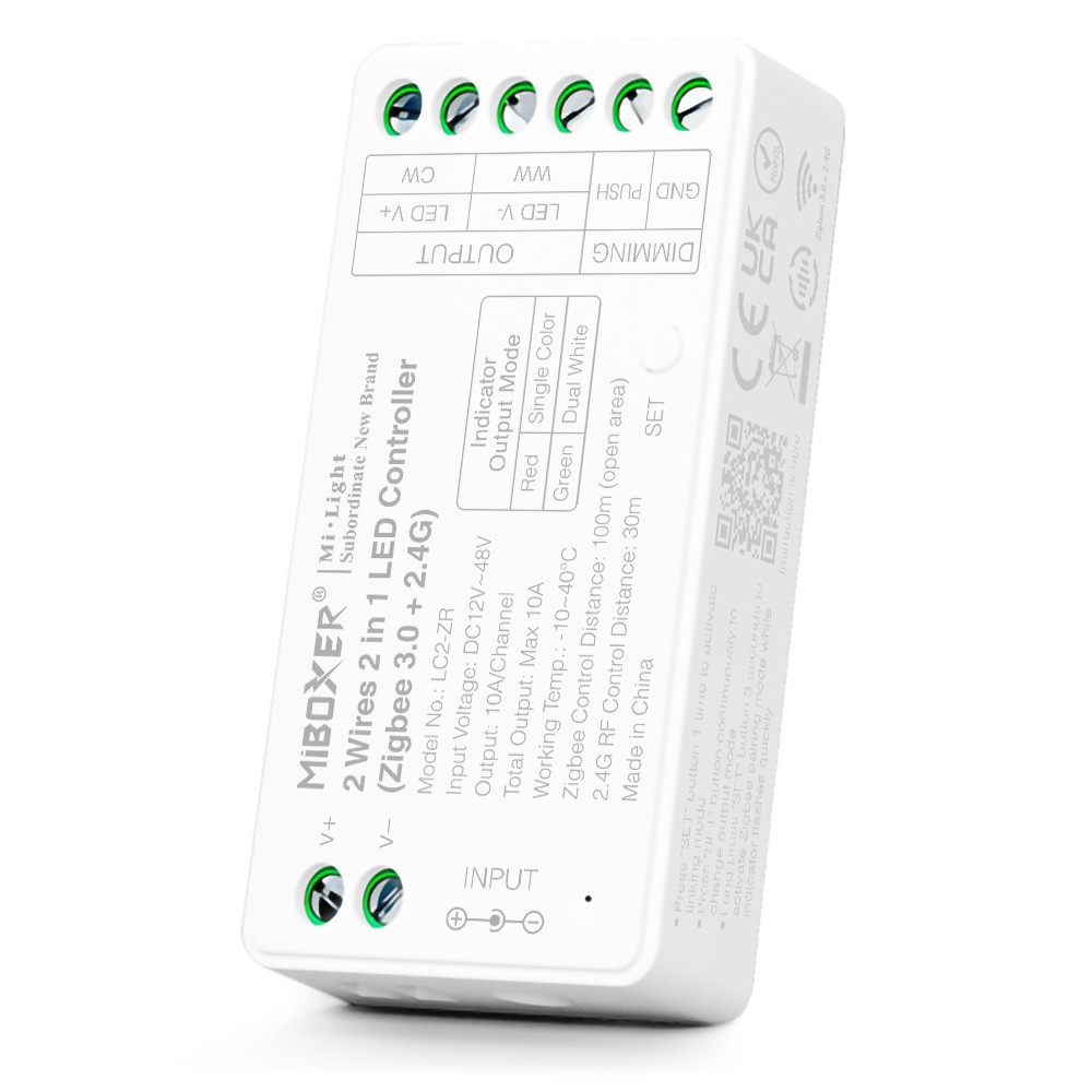 Mi-Light LC2-ZR 2 Wires 2 in 1 LED Controller (Zigbee 3.0+ 2.4G)