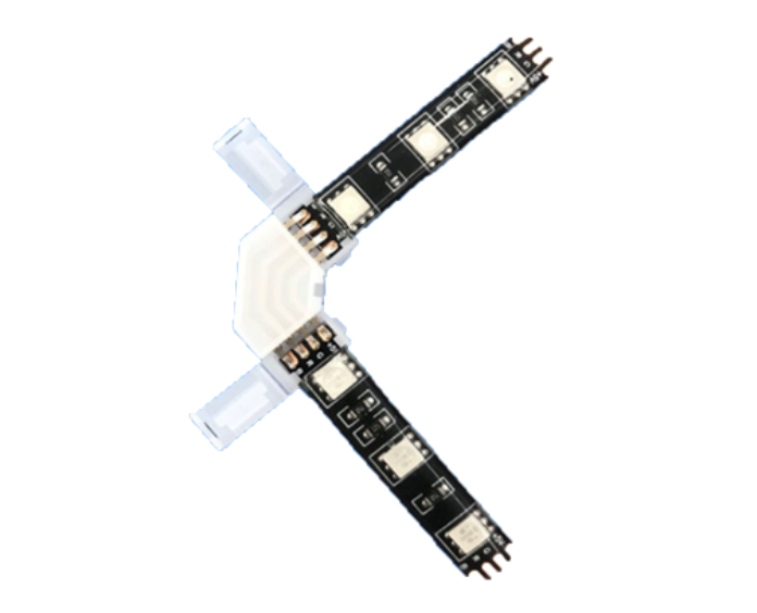Hjørnestik til RGB LED strip - 90 grader - 10mm