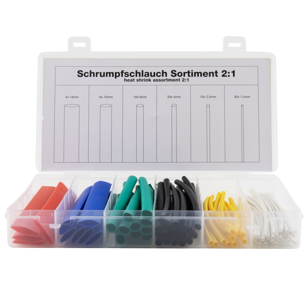 Heat Shrink Tube Assortment 2:1 10cm 80PCS colorful