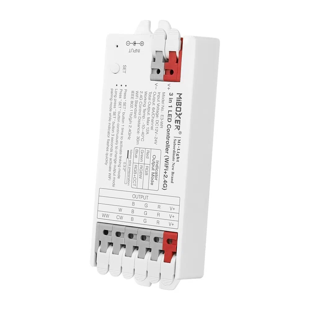 Mi-light E3-WR 3 In 1LED Ohjain (WiFi, 2.4GHz, DMX512)