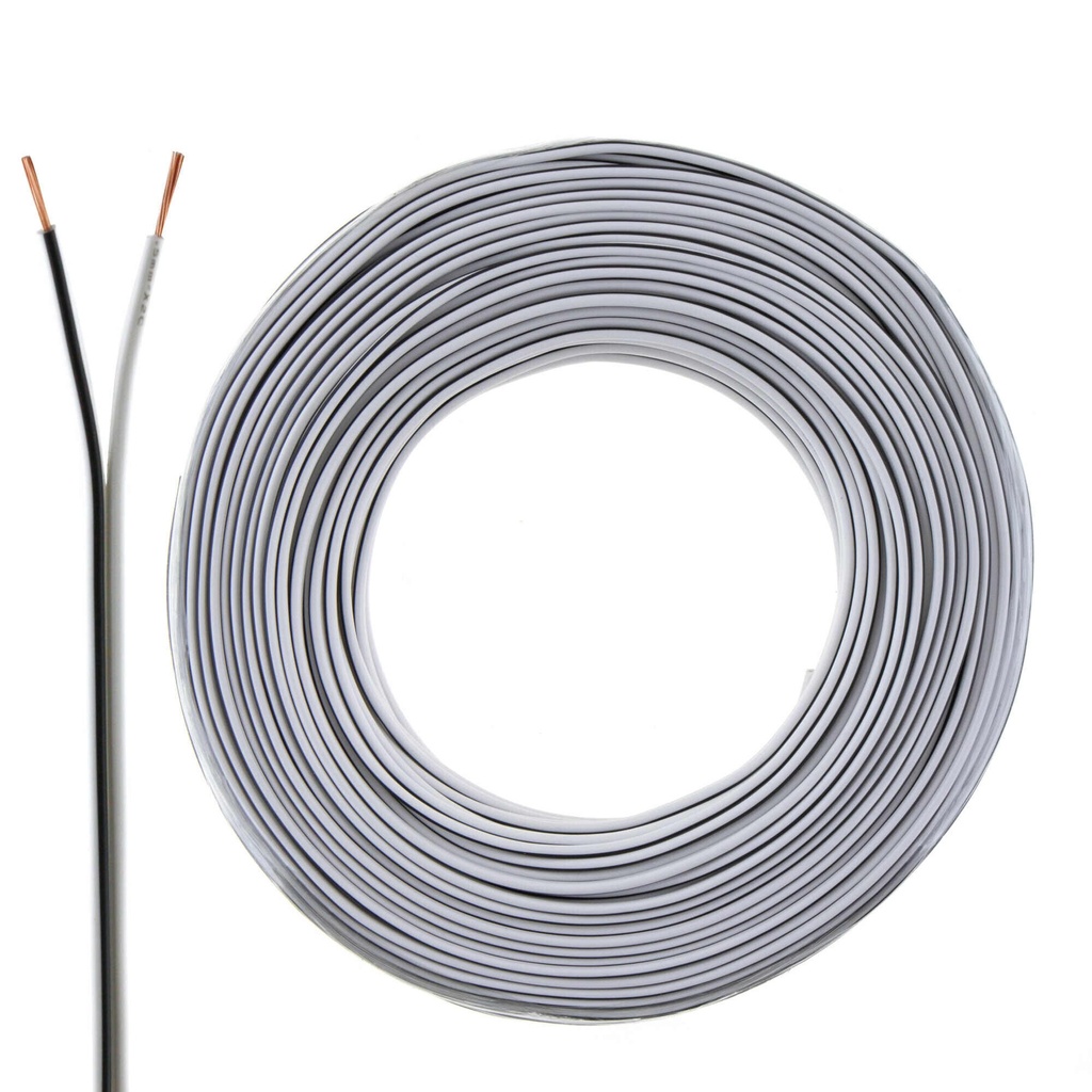 Kaapeli valkoinen 0.75mm² 10m