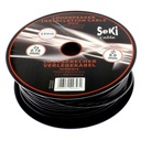 Kabel röd/svart mantlad svart 2 ledare 0.75mm² 100m