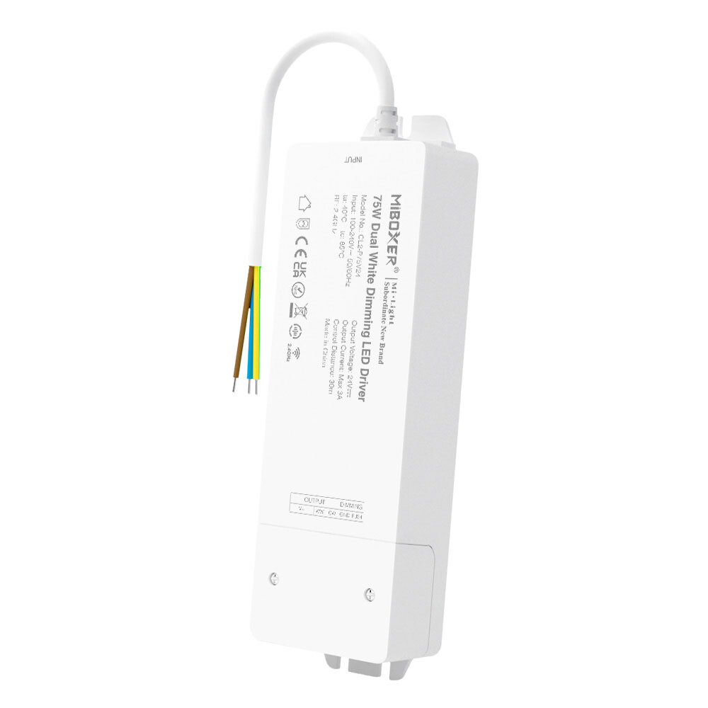 Mi-light CL2-P75V24 75W Kaksoisvalkoinen LED-himmenninohjain + PUSH (2.4G)