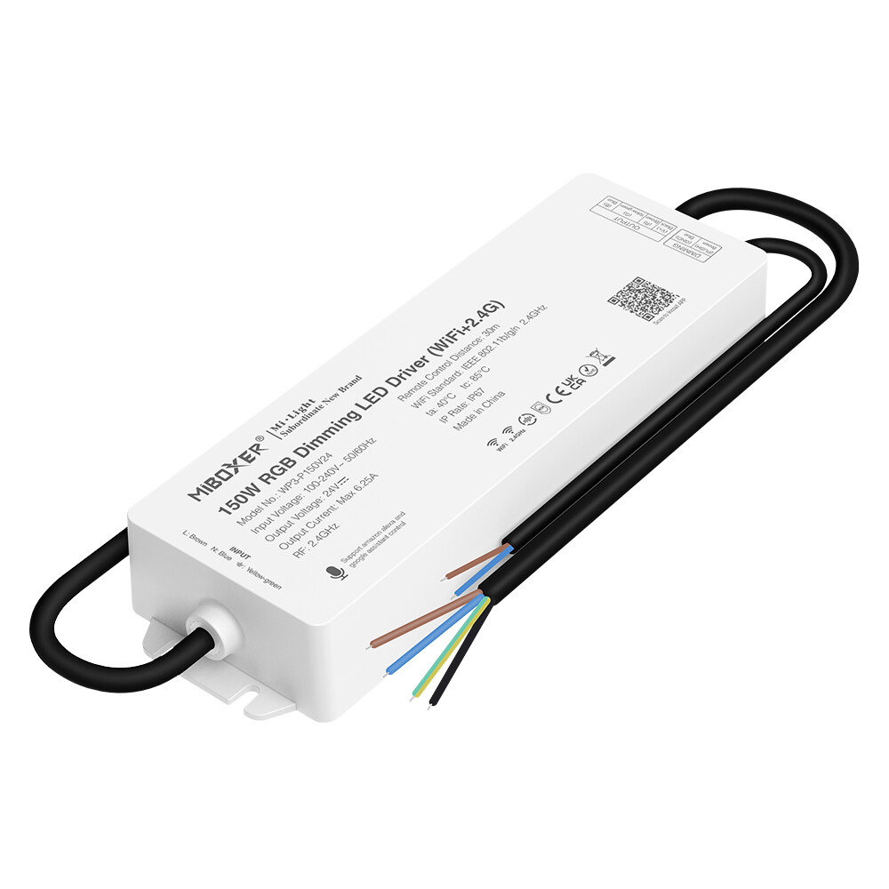 Mi-light WP3-P150V24 150W RGB himmentävä LED-ohjain IP67 (WiFi+2.4G)
