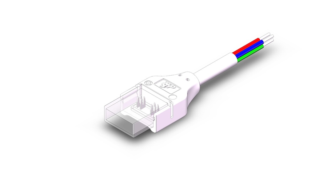 Nauhasta ohjaimelle COB 4pin 10mm IP65/IP67
