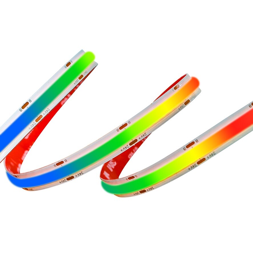 RGB COB LED-nauha 24V IP65 10mm