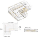 90° kulma CCT COB 3pin 10mm