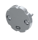 End cap COSMO 2in1 silver lacquered