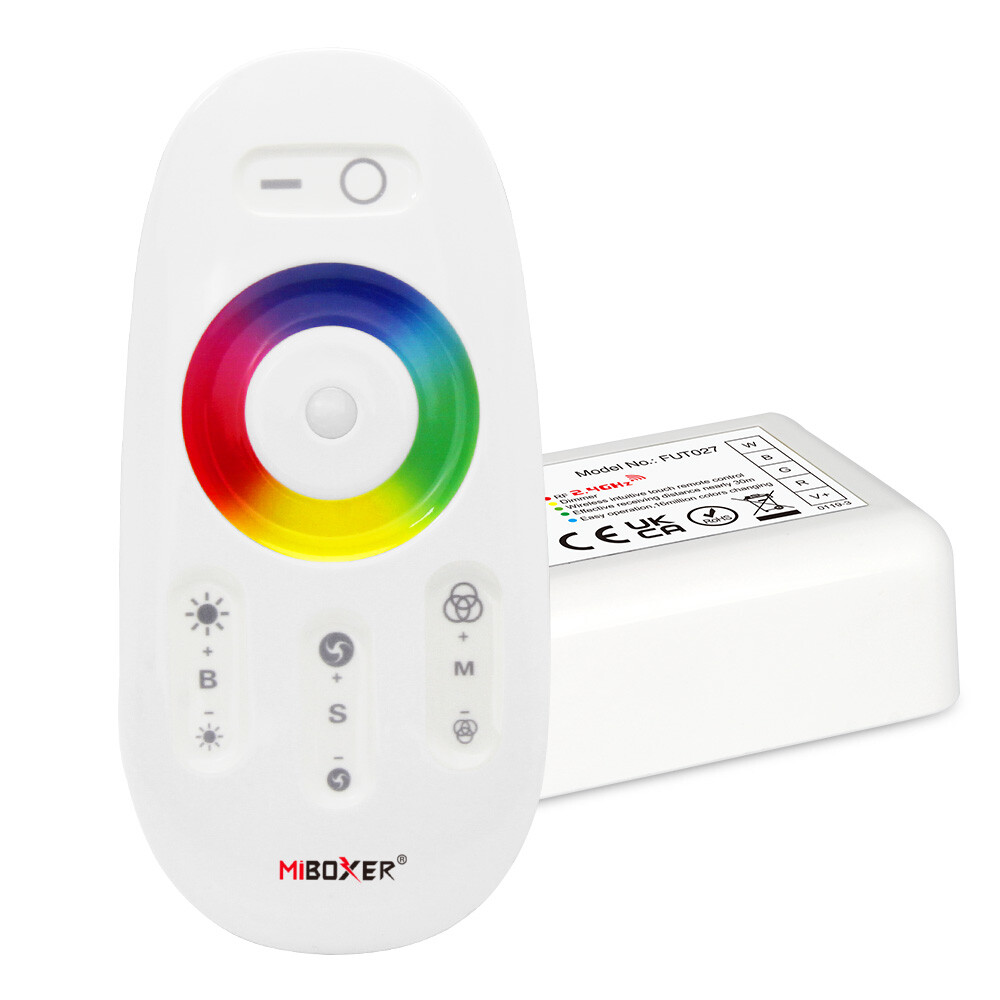Mi-Light FUT027 2.4GHz Full touch RGBW LED-kontrollersats (2.4GHz)