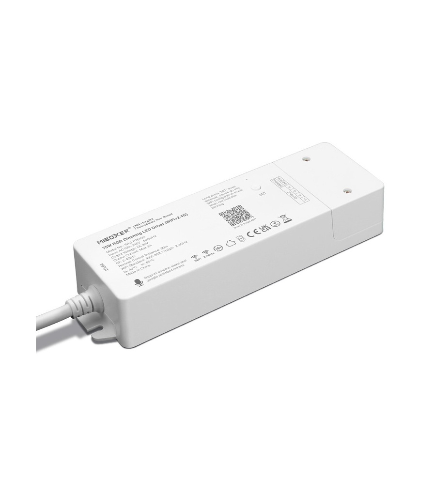 Mi-Light WL3-P75 75 W WiFi RGB -ohjain sisäänrakennetulla virtalähteellä (Wi-Fi + 2.4G)