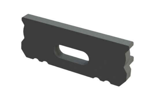 Änd kåpa svart 6mm till Alumimium LED List