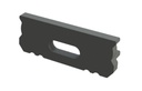 End Cap For LED Strip Fixture 6mm black