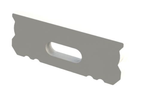 End Cap For LED Strip Fixture 6mm white