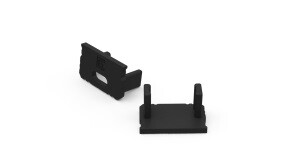 End Cap For LED Strip Fixture 9mm black