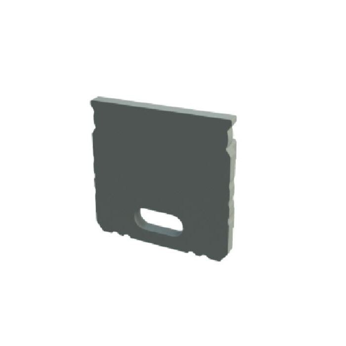 End Cap For LED Strip Fixture 16mm grey