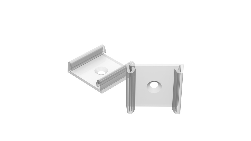 Transparent Clips till 28mm aluminiumprofil