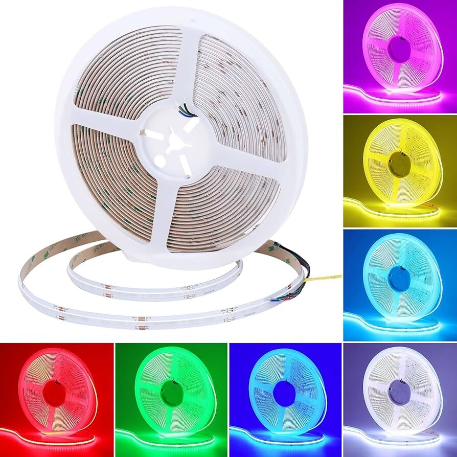 RGB COB LED list 24V IP20 10mm löpmeter