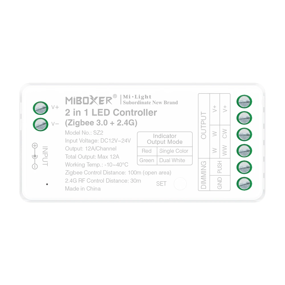 Mi-Light SZ2 2-in-1 LED-ohjain (Zigbee 3.0 + 2.4G)
