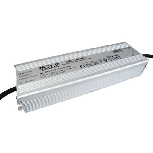 [148273] 24V 200W LED Triac himmennettävä vakiojännitevirtalähde IP67