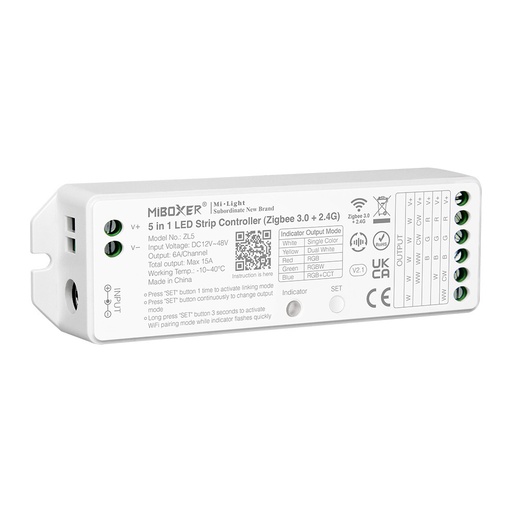 [183811] Mi-Light ZL5 5 in 1 LED Strip Controller (Zigbee 3.0 + 2.4G + DMX512)