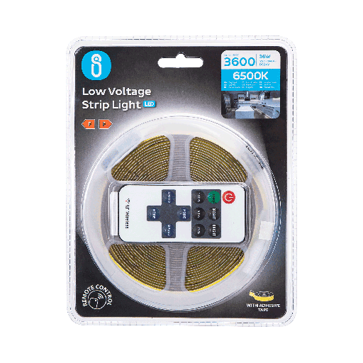 [293949] Led strip COB 6500K 5M Dæmpbar med styring Køl hvid