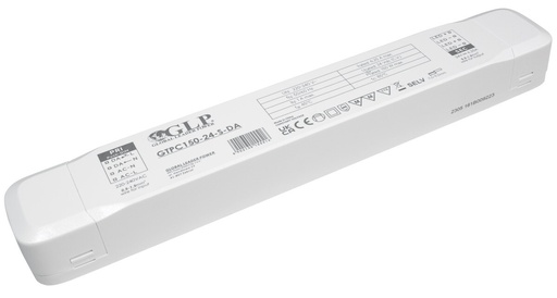 [169001] Transformer 150W 24V konstant spænding, DALI-2 og push-dæmpning, LED strømforsyning