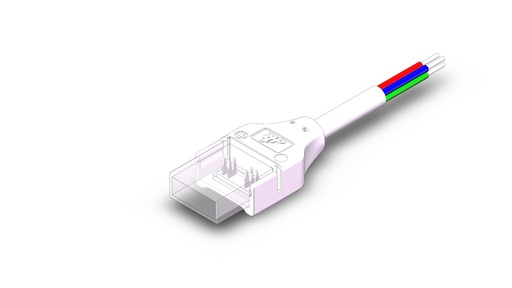 [032943] Nauhasta ohjaimelle COB 4pin 10mm IP65/IP67